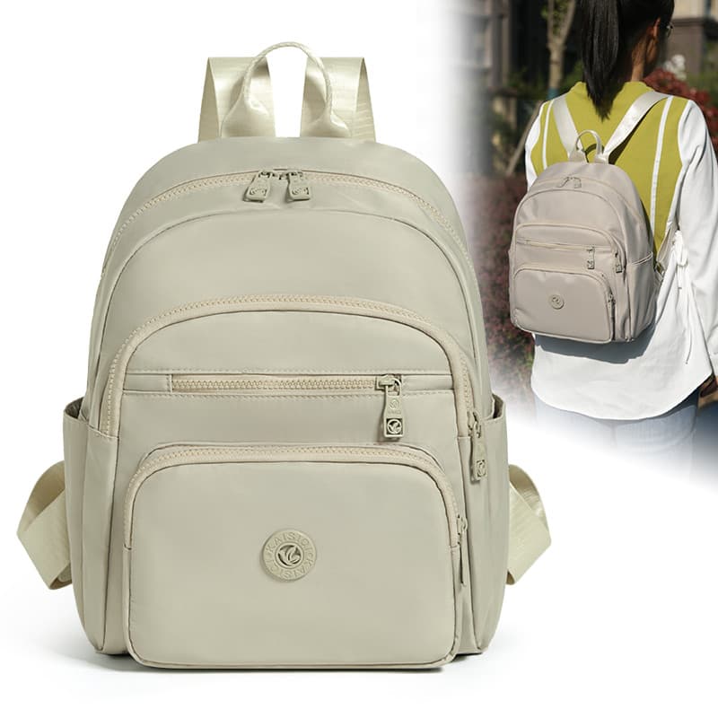 Estilo Casual mochila feminina de grande capacidade Multi-camada repelente de água Commuter saco de escola mochila de vi