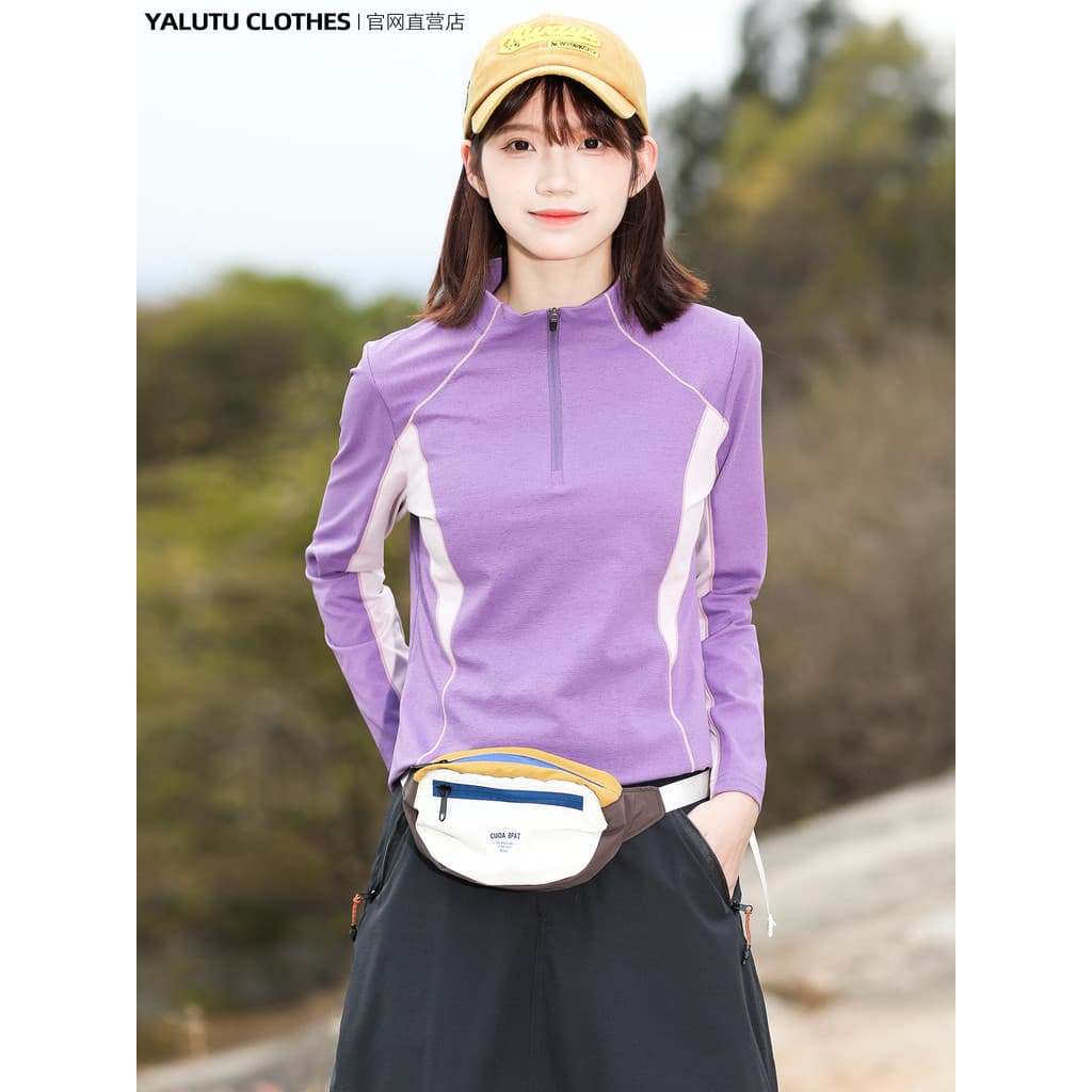 2026 Novo Estilo Série de Montanha Roupas de Secagem Rápida Ao Ar Livre Mulheres Camiseta de Manga Comprida Top Respiráv