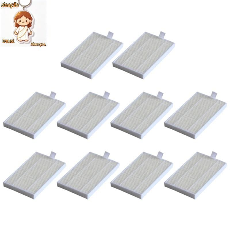 10 Peças Para Robô Aspirador De Pó LIECTROUX C30B Proscenic 800T 820S De Reposição Filtro HEPA