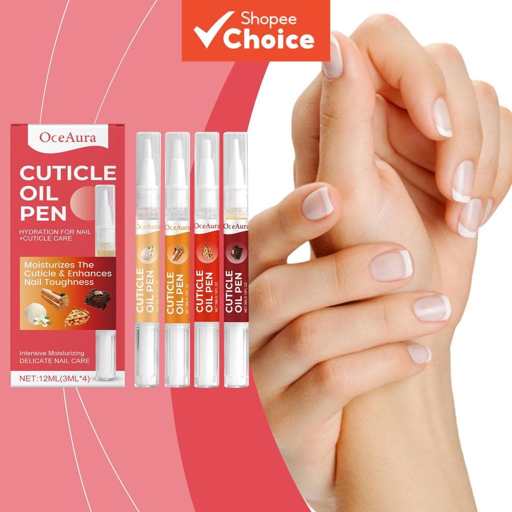Caneta De Óleo De Cutícula Para Unhas , 4 Pacotes , Portátil , Fortalecedor De Úmido , Kit De Cuidados Com As Tratamento