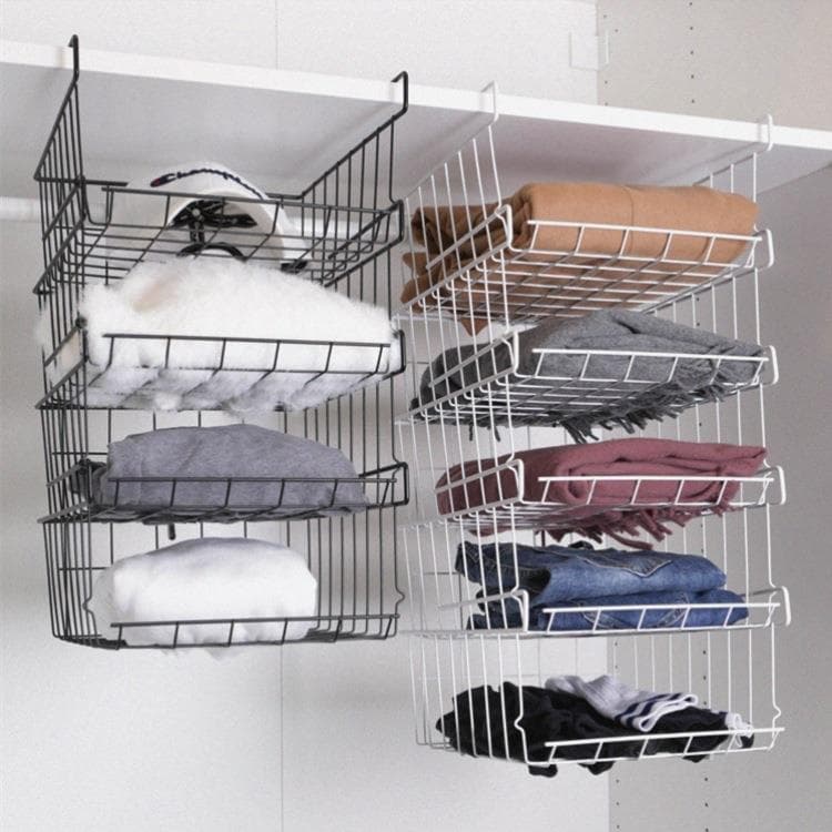 Sob a cozinha pendurado armário pendurado cesta prateleira dormitório mesa armário em camadas organizador guarda-roupa p