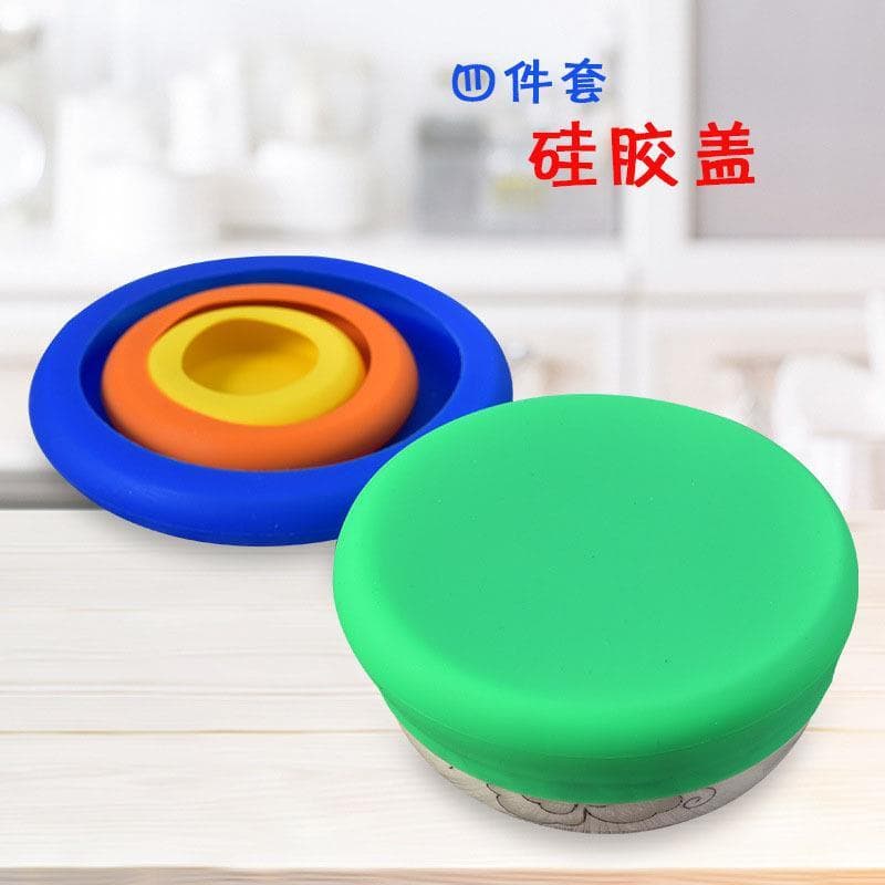 Criativo casa cozinha silicone fresco-mantendo capa conjunto de 4 peças frutas vegetais plástico envoltório silicone tig