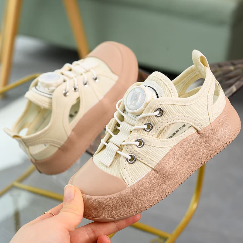 Ao ar livre Upstream sapatos oco sandálias infantis 2026 verão novo estilo sapatos infantis de sola macia respirável men