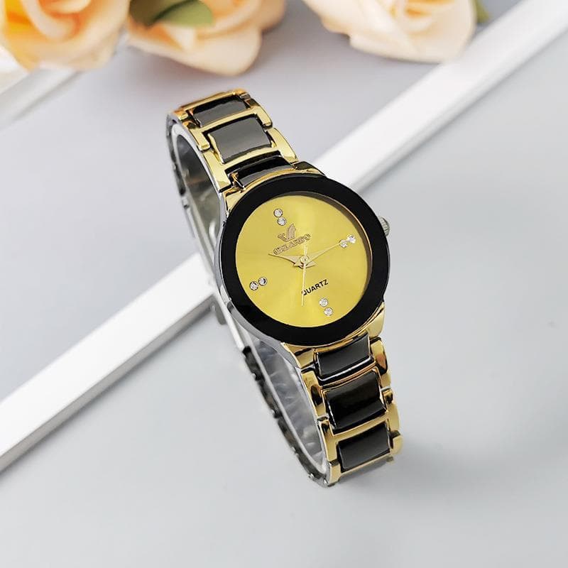8 relógio de quartzo Cross-Border imitação de aço de tungstênio senhoras relógio moda diamante comércio exterior relógio