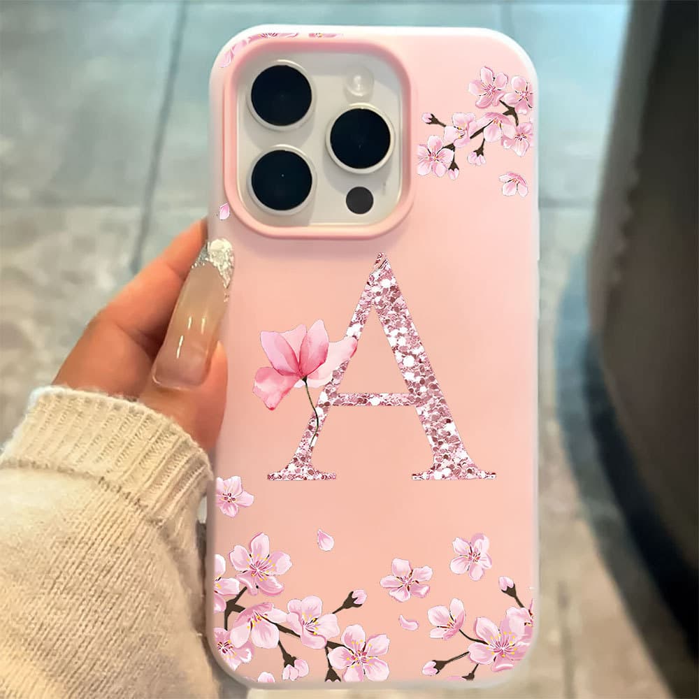 Capa Para IPhone 13 PRO MAX Sobrenomes Personalizados com Base nas 26 Letras  Capinha