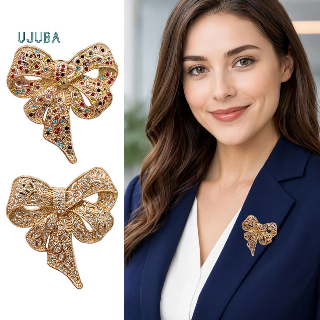 Broche Durável Com Pino De Arco Leve Ujb , Design De Fivela Forte , Clipe Decorativo Para Camisas E Bolsas