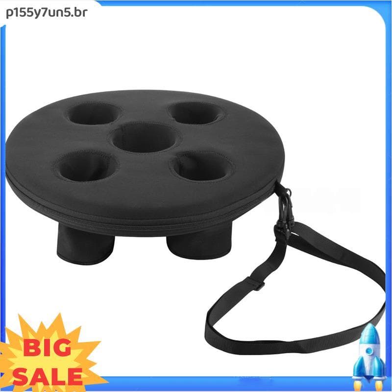Bandeja Flutuante Para Piscina , 5 Xícaras , Porta-Copos Cerveja , Suporte Bebidas De Spa , Festa Na Tanque De Armazenam