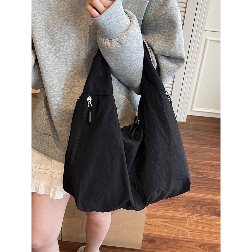 Grande capacidade saco de compras feminino 2025 novo estilo Casual All-Match bolsa simples bolsa feminina leve bolsa de