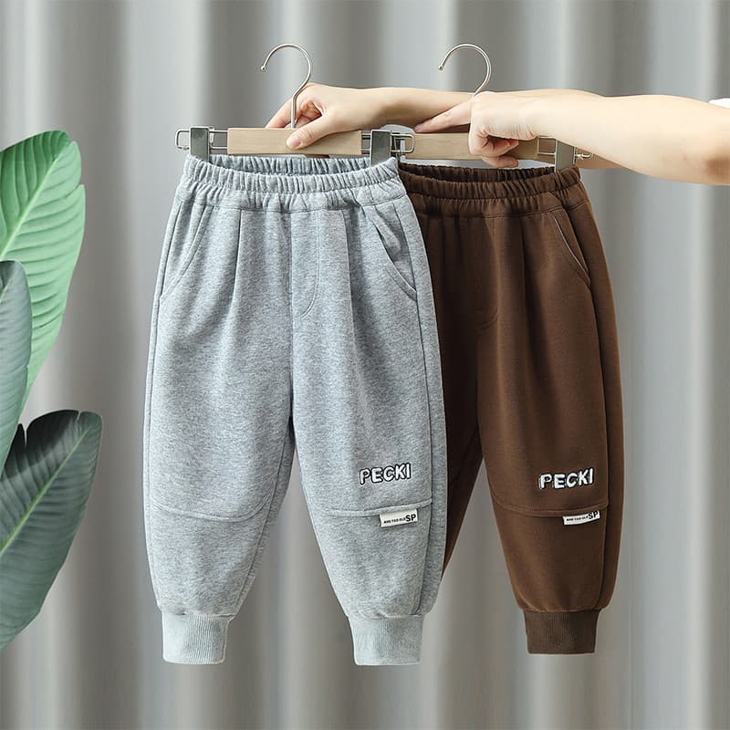 Meninos Sweatpants primavera outono 2026 novo estilo calças de moda crianças soltas calças casuais bebê outono calças es