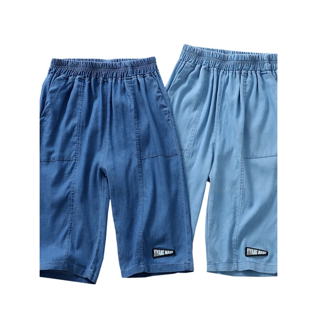 Oferta especial Roupas infantis para meninos, roupas de verão, Shorts jeans Tencel ~ joelheiras legais para crianças, ca