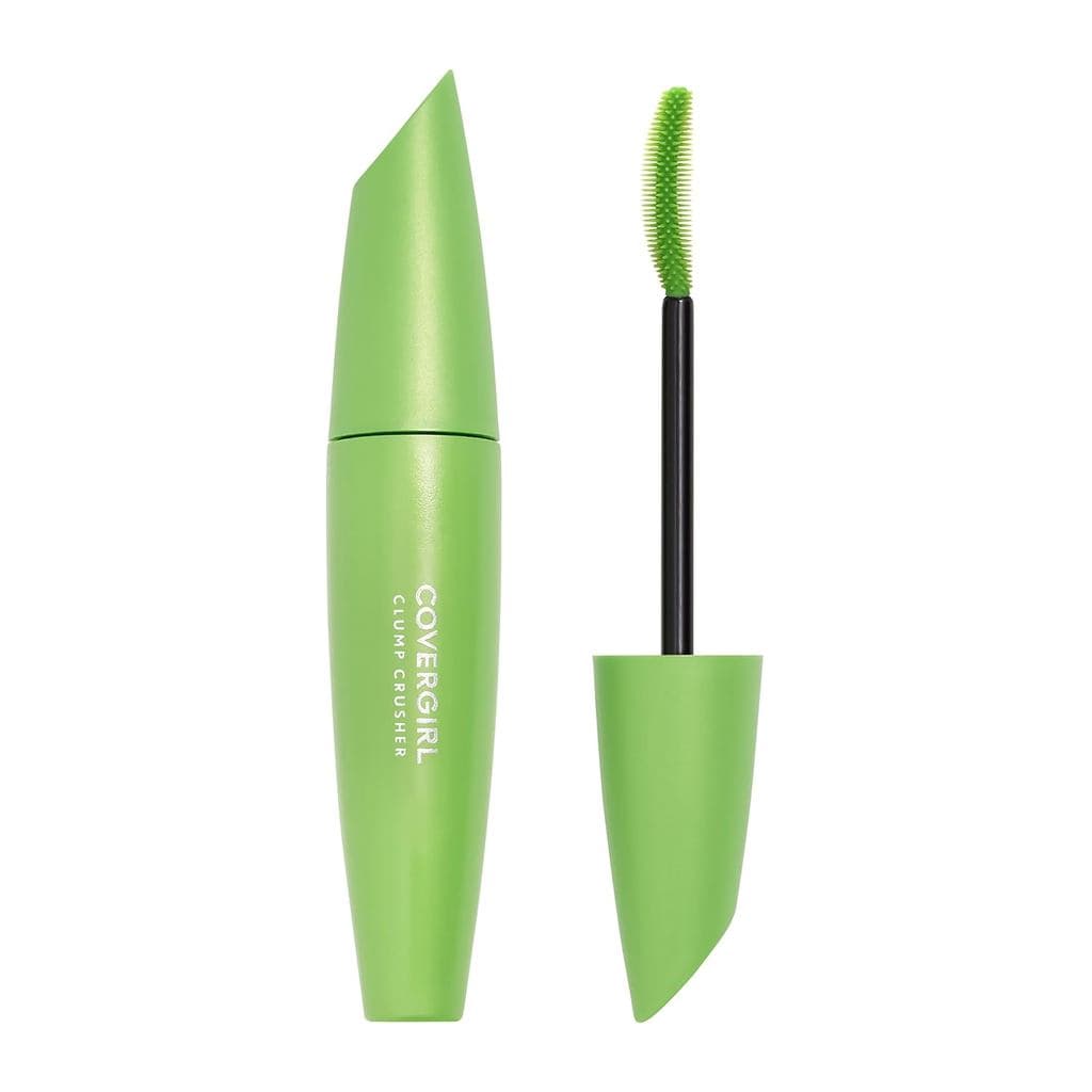 Máscara de Cílios COVERGIRL Clump Crusher, 20X Mais Volume, Escova de Dupla Face, Longa Duração - 800 Very Black (Pacote
