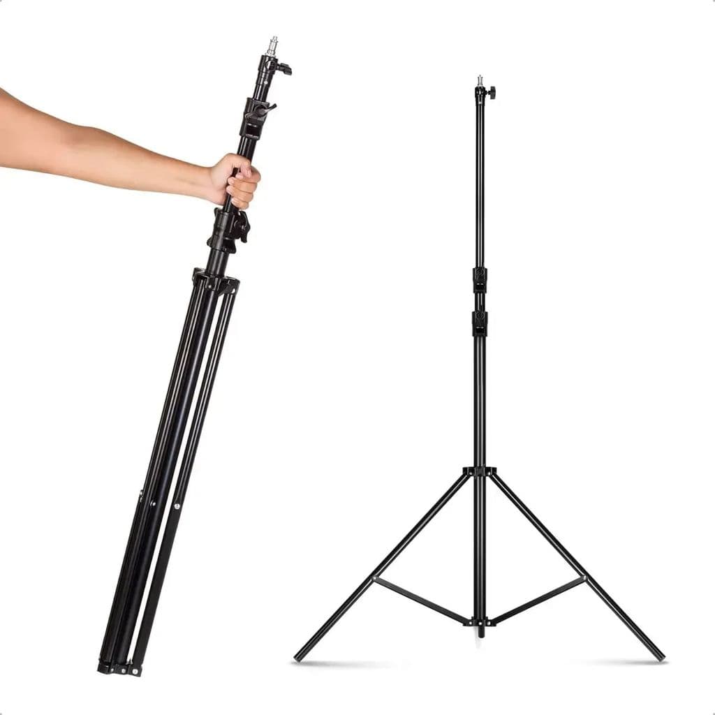 Tripé Ajustável 2m para Softbox, Flash e Iluminadores