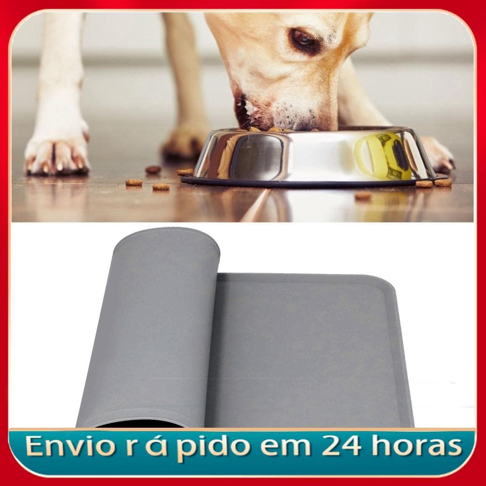 Nicegadget-BR Almofada de comida para animais de estimação Silicone Placemat à prova de vazamento antiderrapante tigela