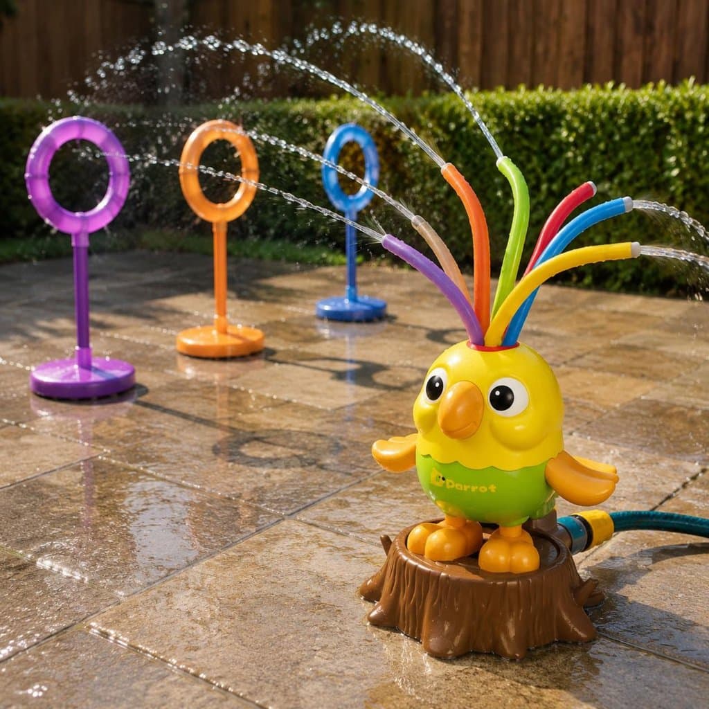 Balançando Papagaio Sprinkler Verão Divertido Spray Brinquedo Mangueira Conectada Para Jardim , Praia , Ao Ar Livre