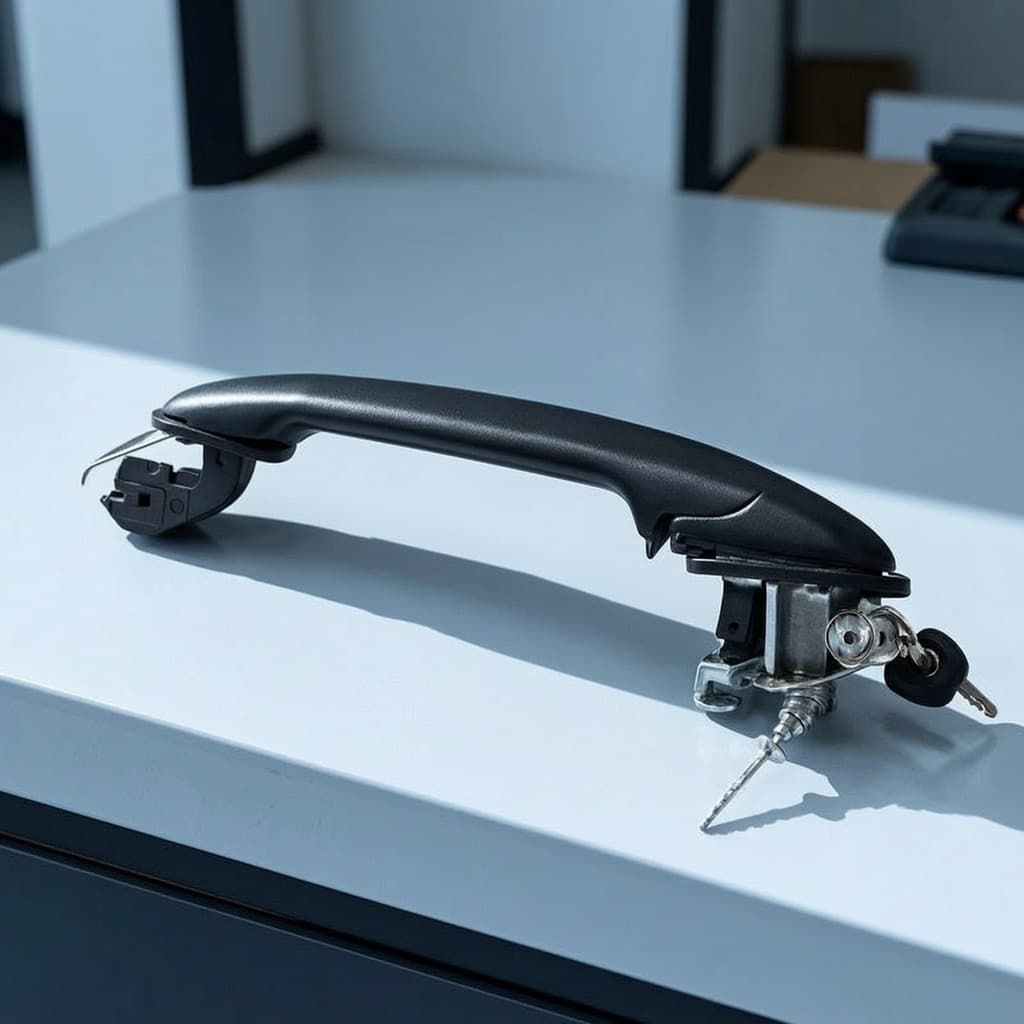 Conjunto De Maçaneta De Porta De Carro , Fácil Instalação , Com Hardware De Cilindro Chave , Resistente De Longa Duração