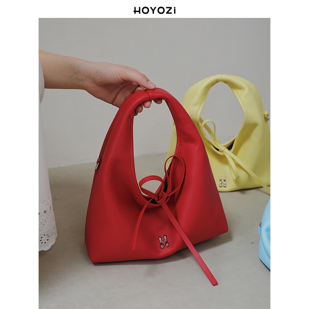 [Bolsa Xiaoyoujia] HOYOZI Bolsa mensageiro vermelha para transporte de mão Bolsa feminina 2026 Novo estilo pequena