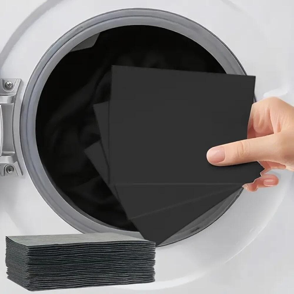 15 Peças Preto Roupas Tintura Restaurador De Lavanderia Folhas Pretas Para Cuidados Com O Tecido Restauração De Vestuári