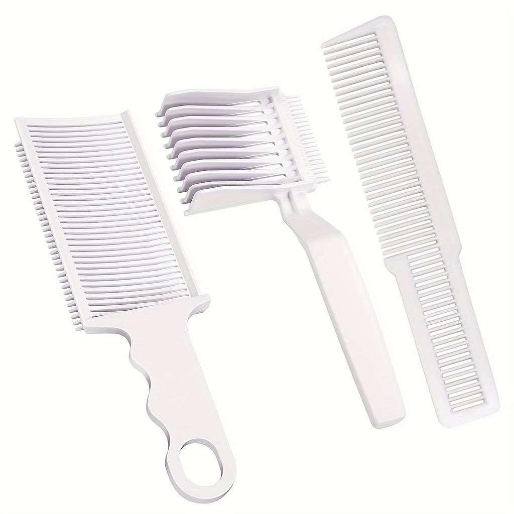 3 peças/set conjunto de pente de arrumação profissional-resistente ao calor, posicionamento curvo, adequado para pente p