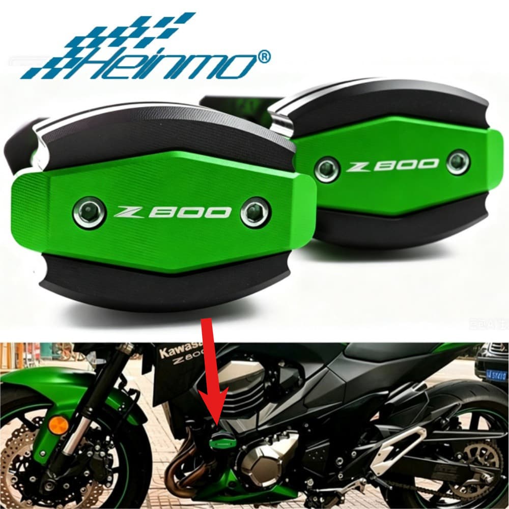 Para KAWASAKI Z800 Z-800 2013-2017 Quadro Slider Crash Caps Pad Protetor De Motor