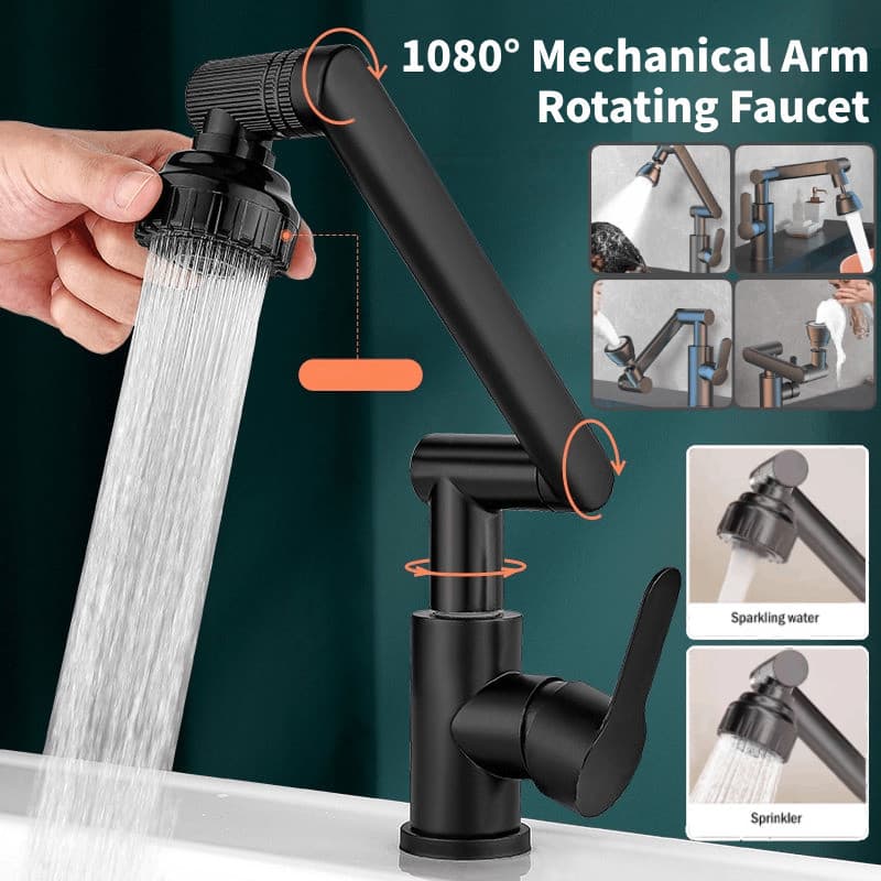 【Alta Flexibilidade】Torneira de Lavatório Universal Rotativa/Torneira 1080°/Torneira para Cozinha e Banheiro