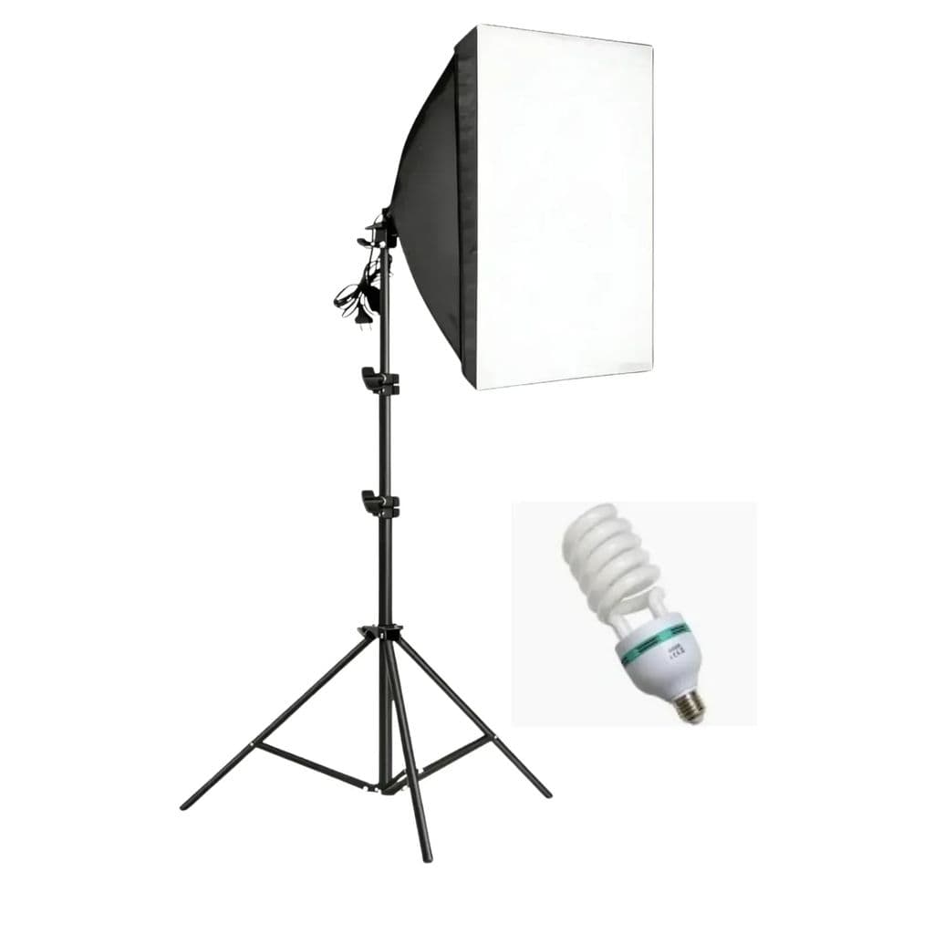 Softbox Profissional 50x70 com Tripé 2m para Influencers