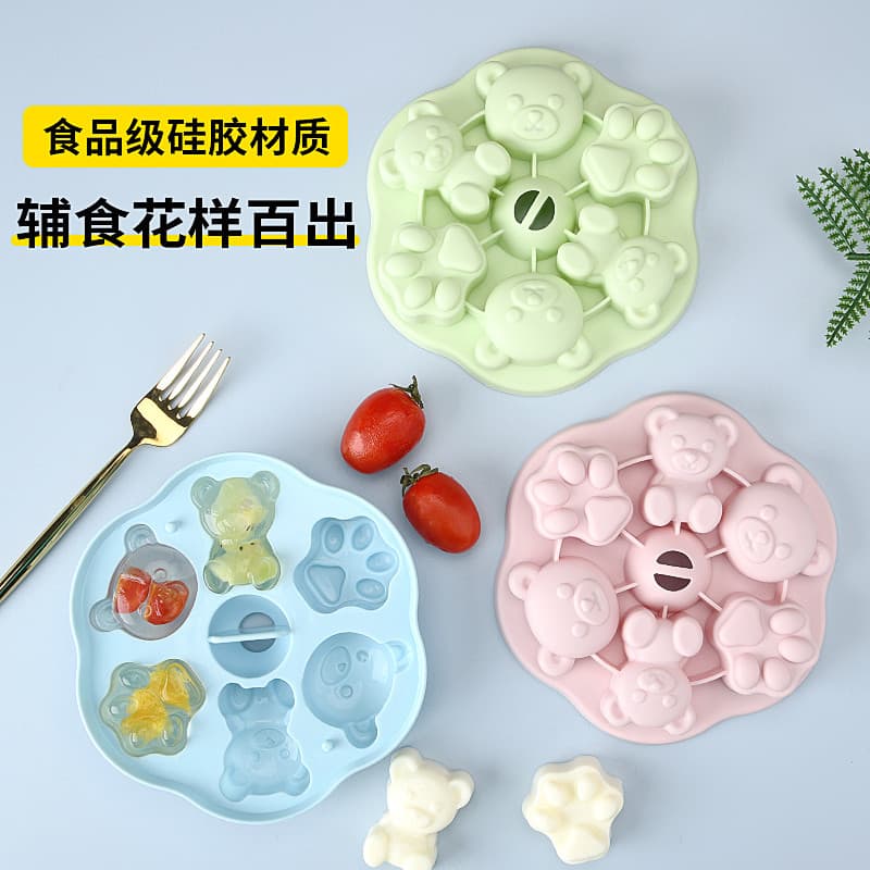 Molde de cubo de gelo de Silicone de qualidade alimentar suplemento alimentar doméstico molde de bolo cozido no vapor cr