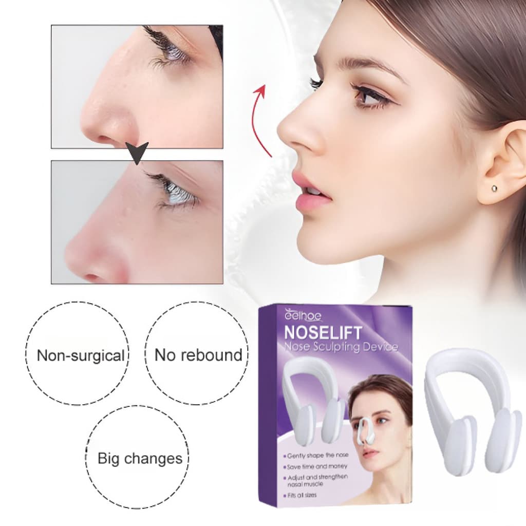 [Confortável e Seguro] Dụng Cụ Chỉnh Hình Mũi 3D - Modelador de Nariz/Estética para Nariz/Ajustador 3D