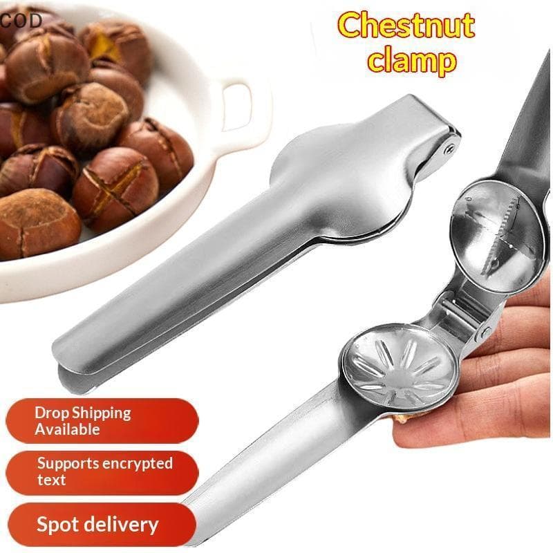 [ala] Abridor De Castanhas De Aço Inoxidável Com Alça Ergonômica Antiderrapante Para Caseiras , Avelãs br