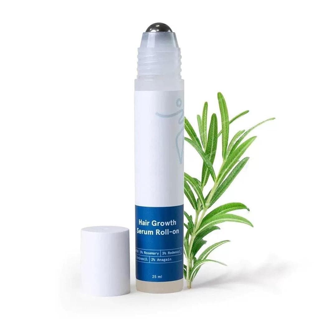 Sérum Capilar Roll-On de Alecrim para Crescimento Capilar 25 ml, Ajuda a Promover uma Aparência de Cabelo Mais Espesso e