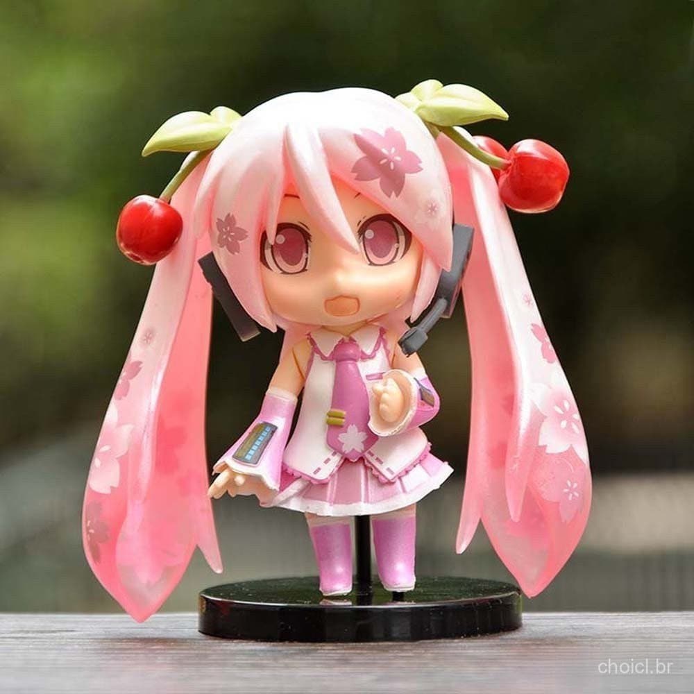 Boneca Hatsune Miku Sakura Q Versão , Figura De , Decoração De Carro Bolo