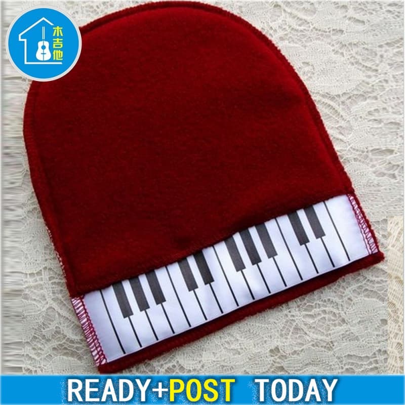 Luvas De Limpeza De Teclado De piano , Pano De Poeira , Manutenção Adequada Para Acessórios Vermelho