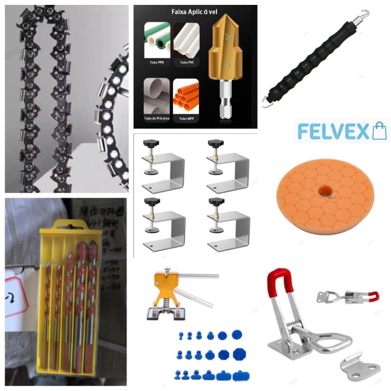 [FEL] Kit Ferramentas de Construção Completa, Acessórios para Obra, Jardim e Encanamento Resistente