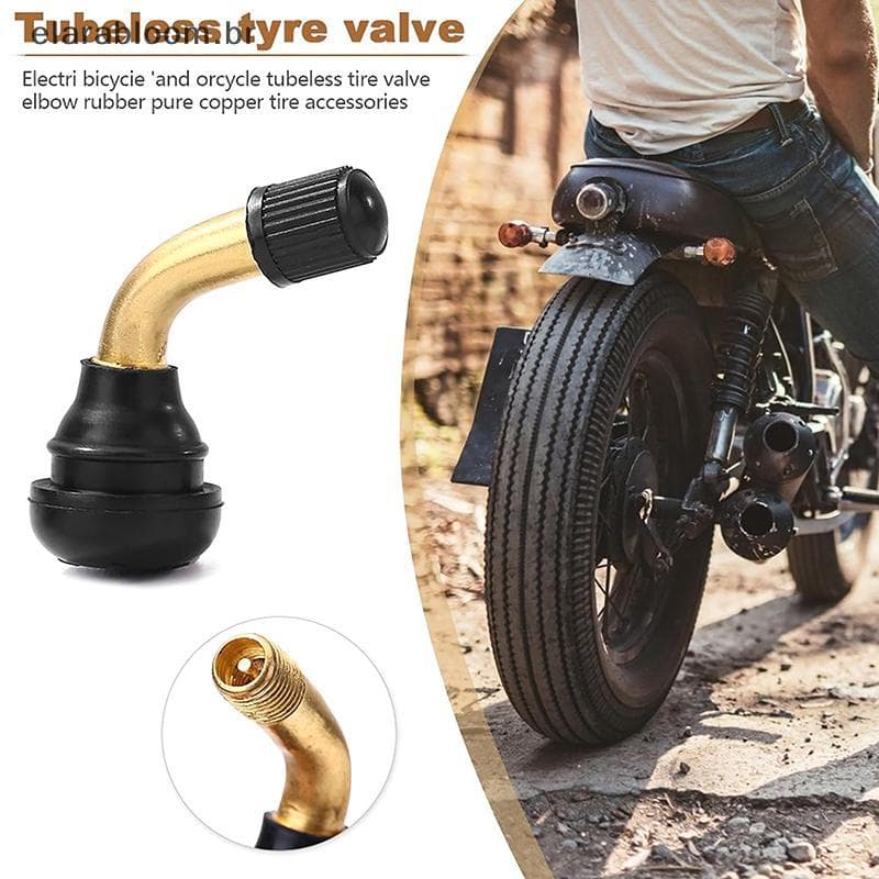 Hastes De Válvula De Pneu Sem Câmara De Ar Para Scooter Elétrica , Haste Motocicleta , Bicicletas De Sujeira , 1 Peça