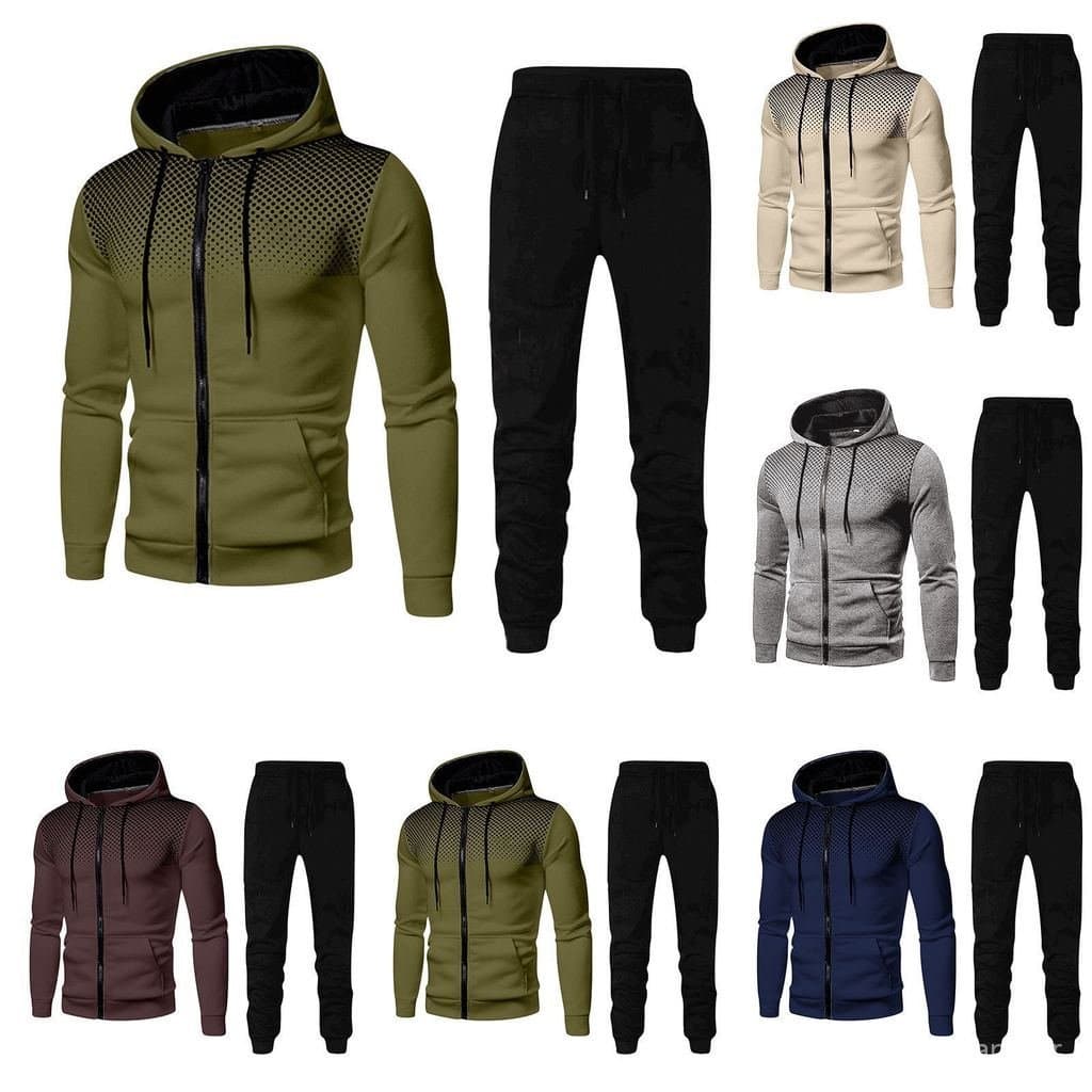 Roupas masculinas transfronteiriças outono inverno europeu americano moletom masculino Casual terno esportivo moletom de