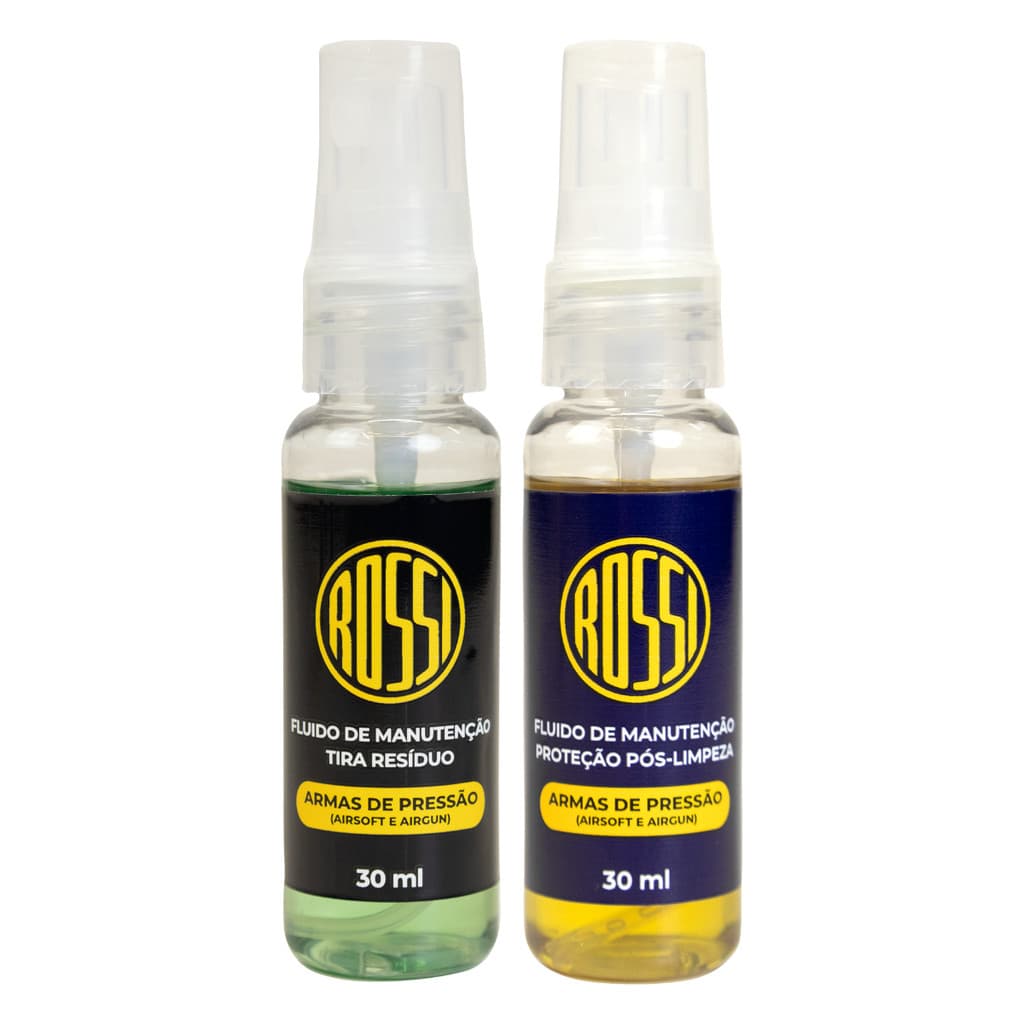 Kit 2 Fluidos Manutenção Rossi 30ml Para Arisoft e Carabinas Armas AIRGUN