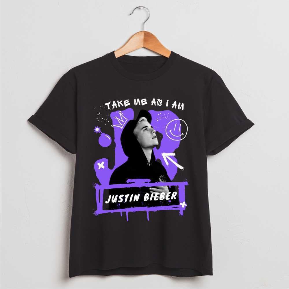 Camiseta Justin Bieber | Justice | Take Me As I Am [Unissex] Camiseta básica