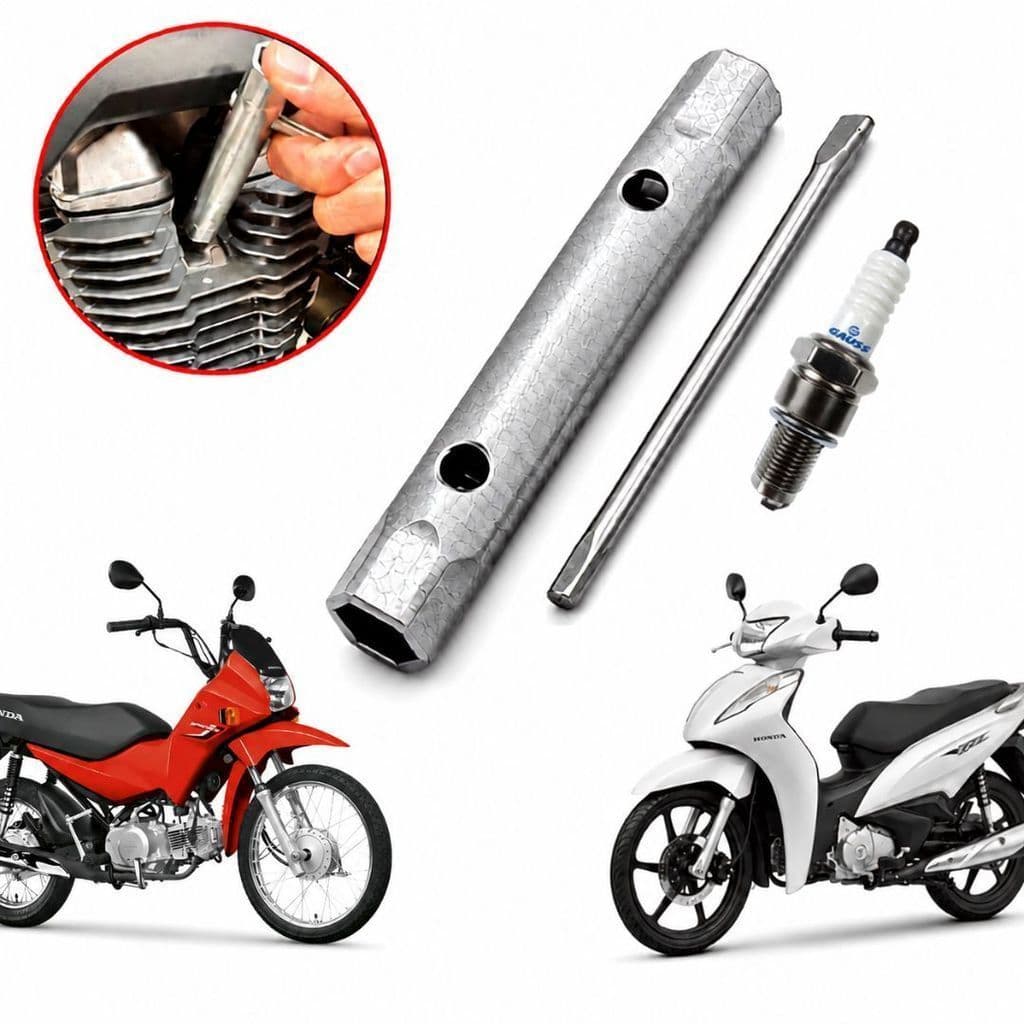 Chave de Vela 14mm 16mm Para Honda Biz Pop 100 PCX Ferramenta Moto