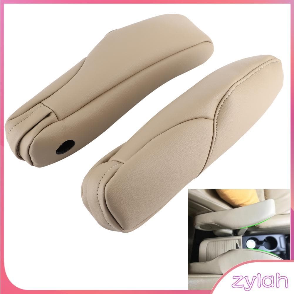 Zylah.br Aqxreight capa de apoio de braço para assento de carro, decoração de couro para CRV 2010-2017 (bege)