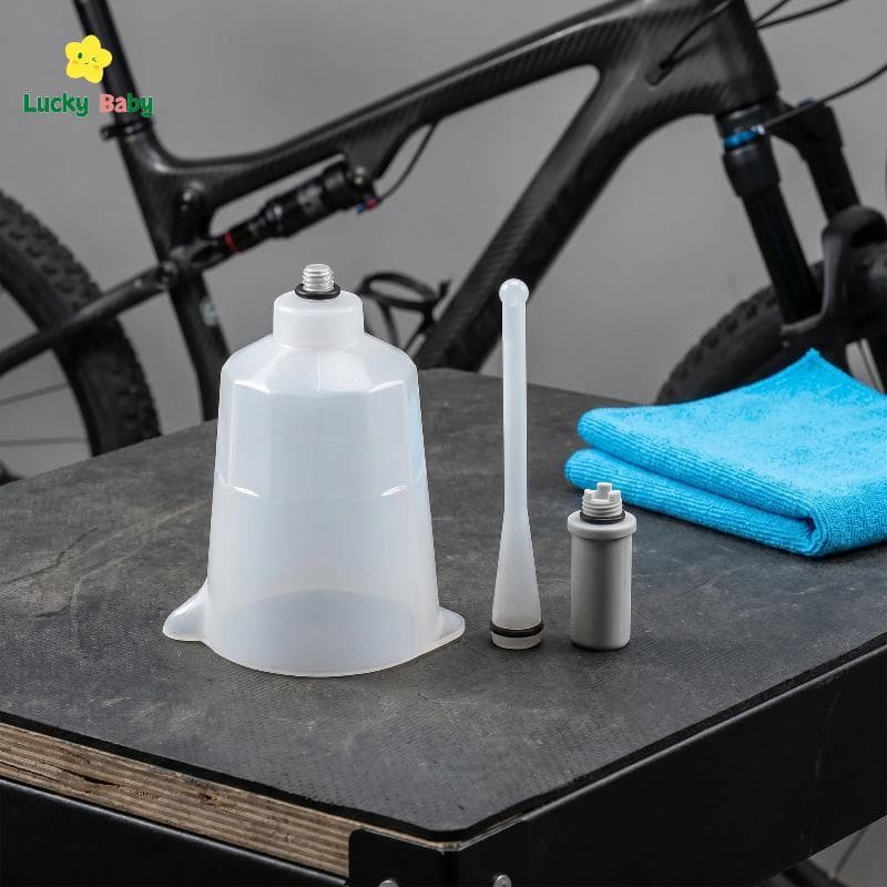 [Luckybaby-t] Kit De Funil De Enchimento De Óleo De Freio Hidráulico De Bicicleta Adaptadores Selados De Ampla Compatibi