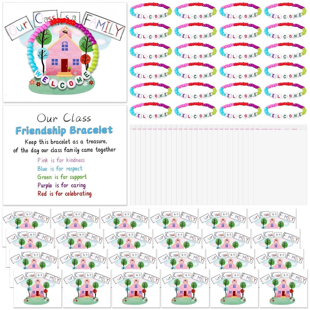 Backtoschoolamizadepulseirasconjuntoclassroompresentesparaestudanteincluinourclassisafamíliagreetingcardandbem-Vindoprim
