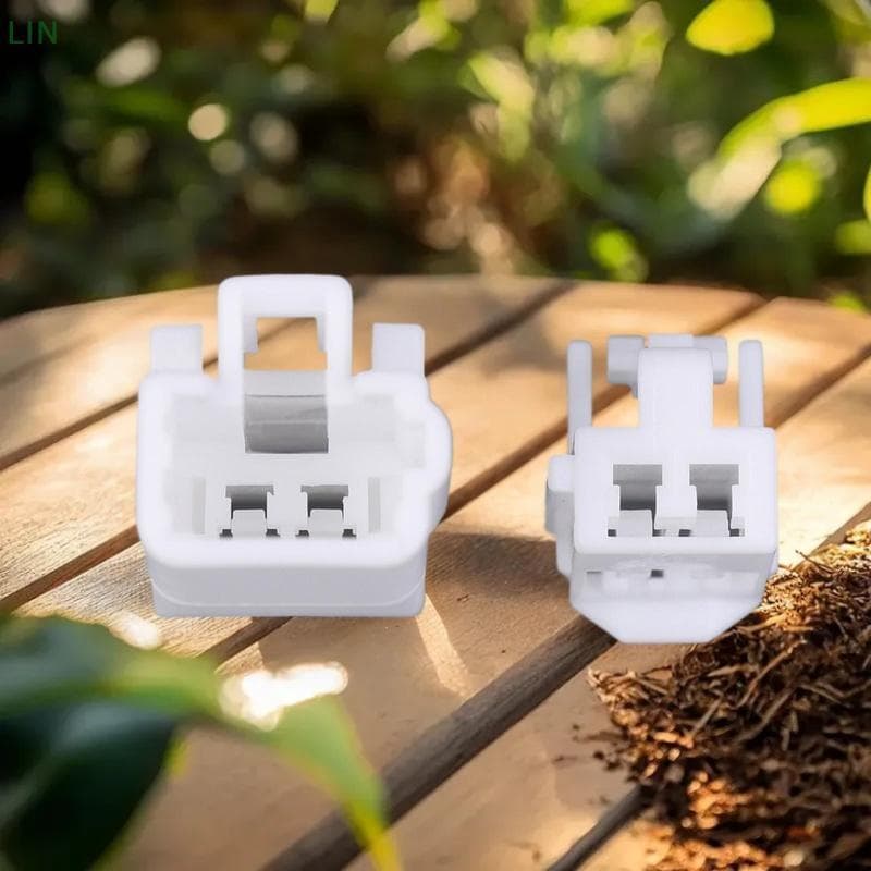 1 Conjunto De 2 Pinos Conector De Assento De Ventilação Elétrica Motor Dispositivo Anti-Roubo Janela Branco Macho Fêmea