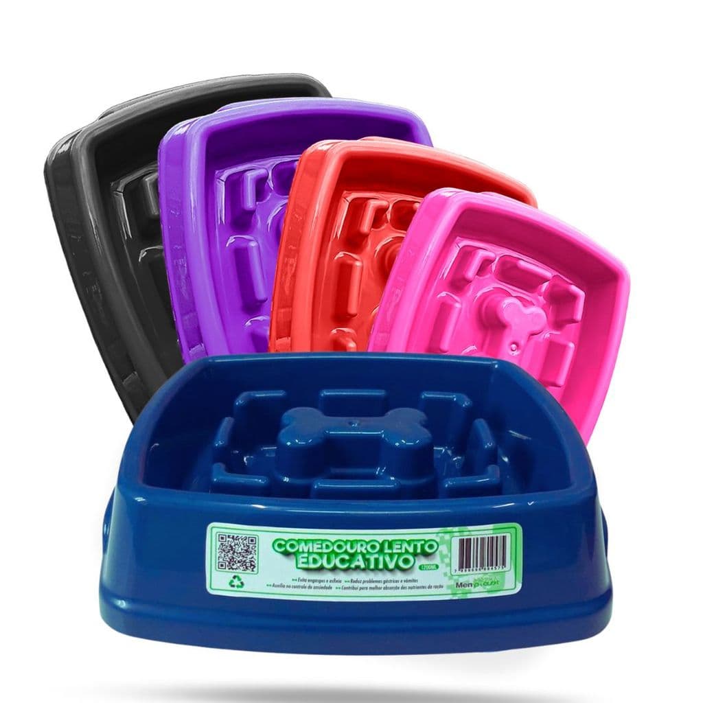 Comedouro Lento Educativo Interativo 650ml Pet