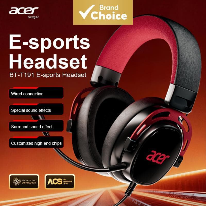 Acer OHW346 Fones De Ouvido Intra-Auriculares Com Fio USB Microfone Som Estéreo PC De Mesa Para Música Uso Diário Áudio