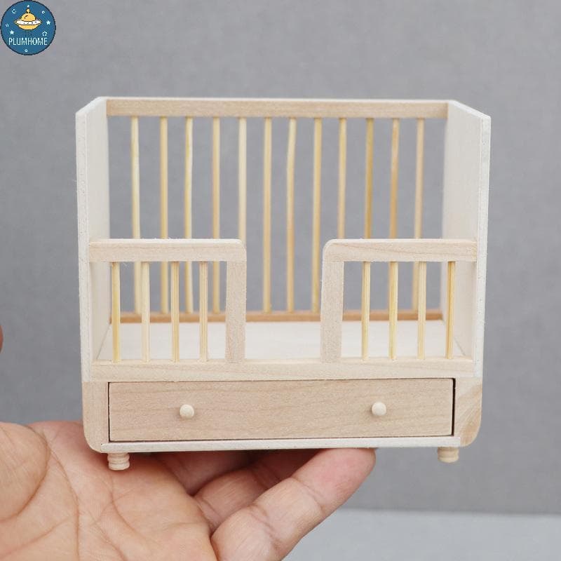 PLUMHOME 1 : 12 Casa De Bonecas Em Miniatura Berço Móveis Modelo Decoração Brinquedo Boneca Acessórios Jogar .