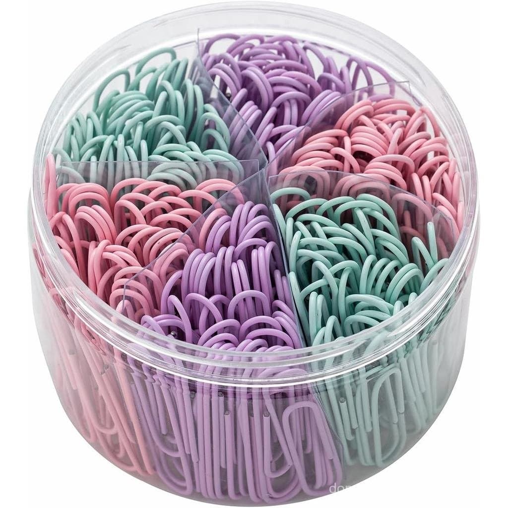 Clipes de Papel Coloridos em Tons Pastel, 2 Polegadas, Jumbo Grande, 300 Peças, Clipes de Papel Grandes e Bonitos para M