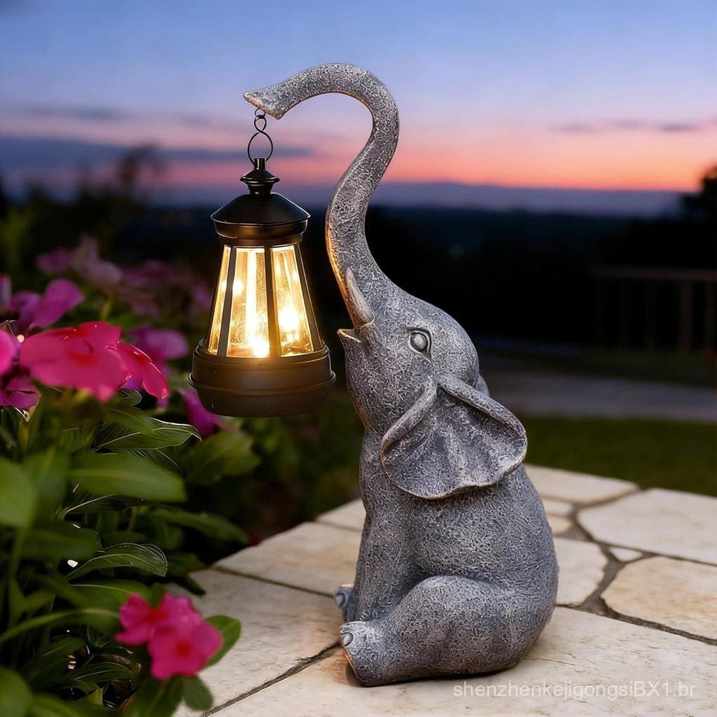 Estátua de Elefante Goodeco para Decoração de Jardim com Apelo para Presente - Presentes Ideais para Mulheres, Mães ou A