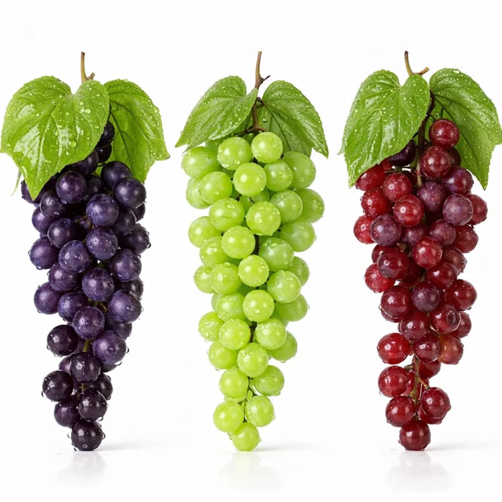 Kit De 01 Até 03 Cachos de Uvas Artificiais Decorativas Realistas para Cozinha Fruteira Mesa Posta