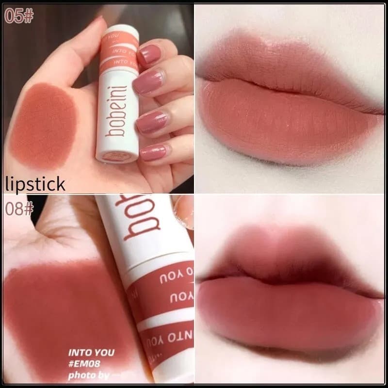 BOBEINI ®     Batom líquido mate aveludado, brilho labial, tintura labial, batom de longa duração, à prova d'água e resi