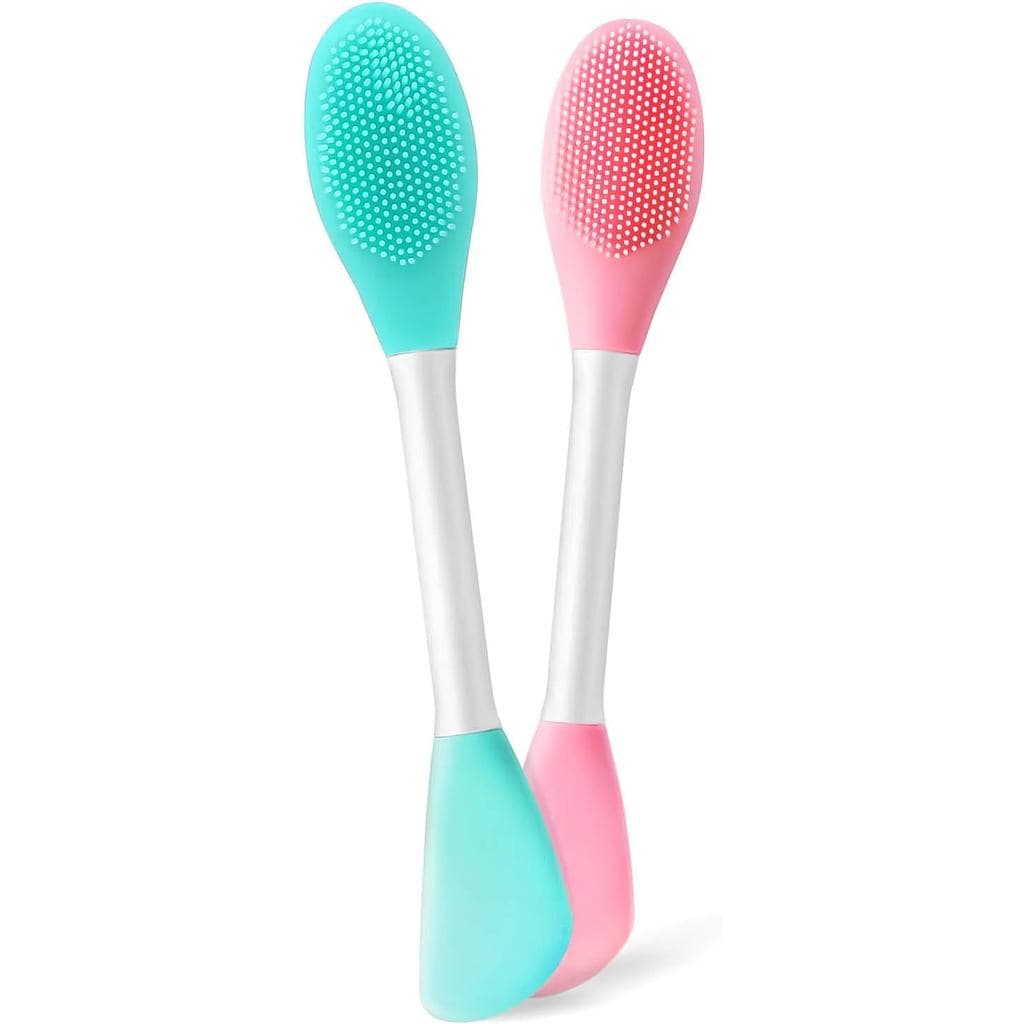 Escova de Limpeza Facial, Esfoliante Facial de Silicone 2 em 1 para Esfoliação, Massagem, Remoção de Cravos, Limpeza Pro
