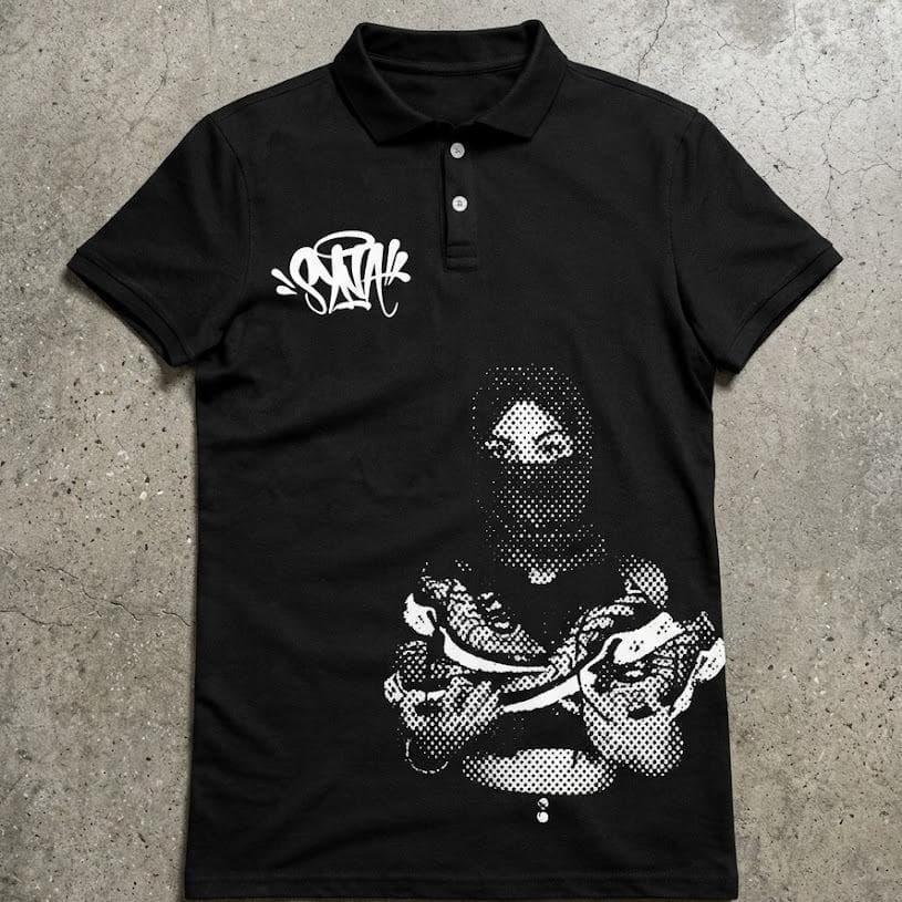 Camisa Polo Unissex Street Balaclava em algodão
